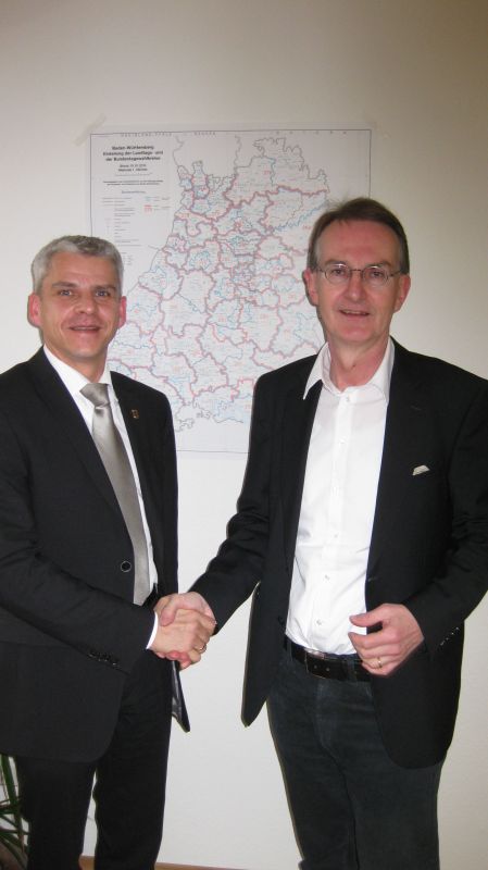Landtagsabgeordneter Dr. Patrick Rapp MdL zusammen mit Bürgermeister Dr. Ekkehard Meroth